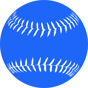 Blue Softball 2 Clip Art At Clker Com   Vector Clip Art Online