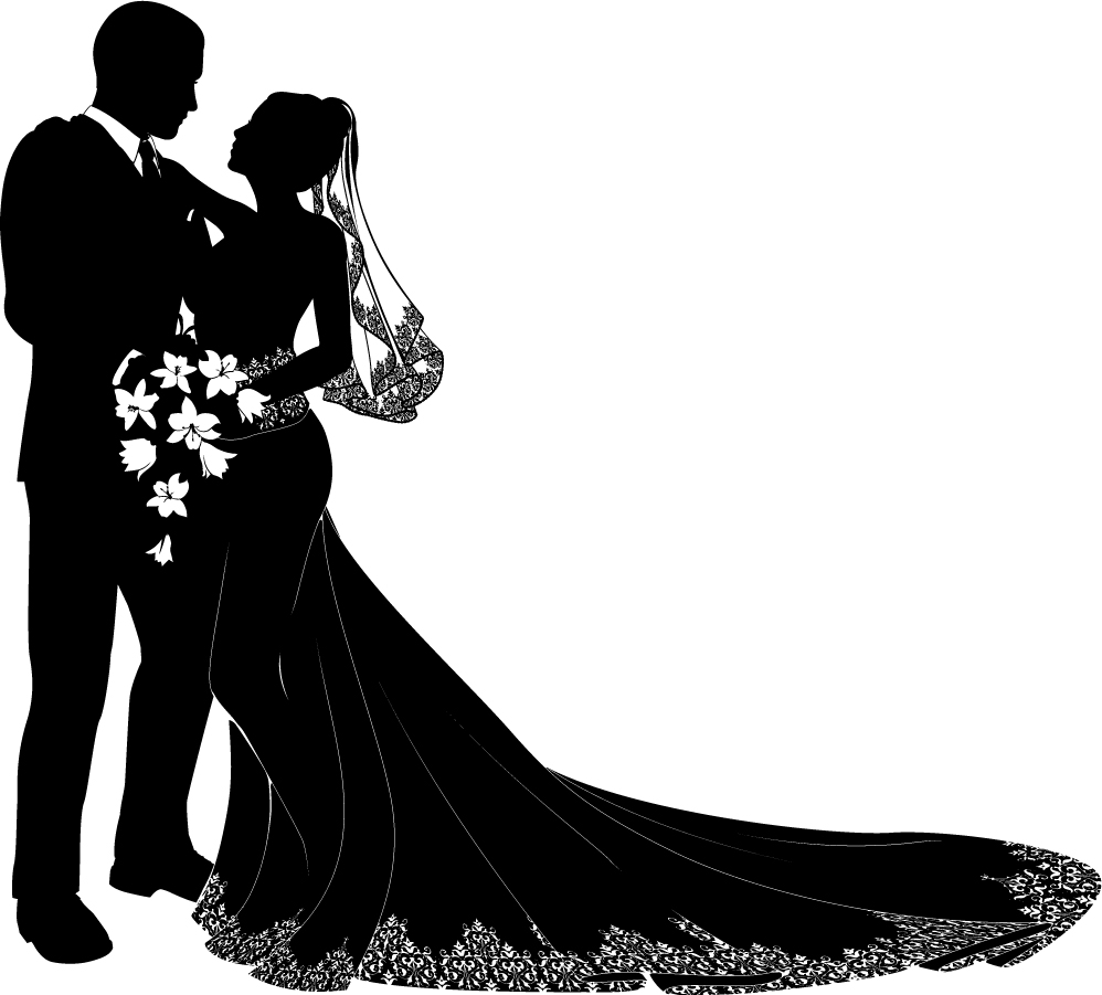           Bride And Groom Wedding Silhouette       3