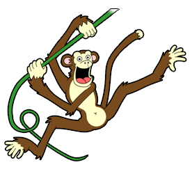 Cartoon Animals Monkey Gif