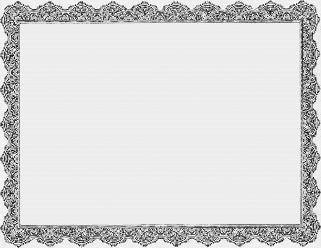 Gift Certificate Frame Clipart - Clipart Suggest In Free Printable Certificate Border Templates
