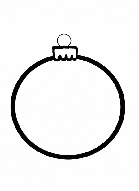 Christmas Ornament Outline By K Whiteford