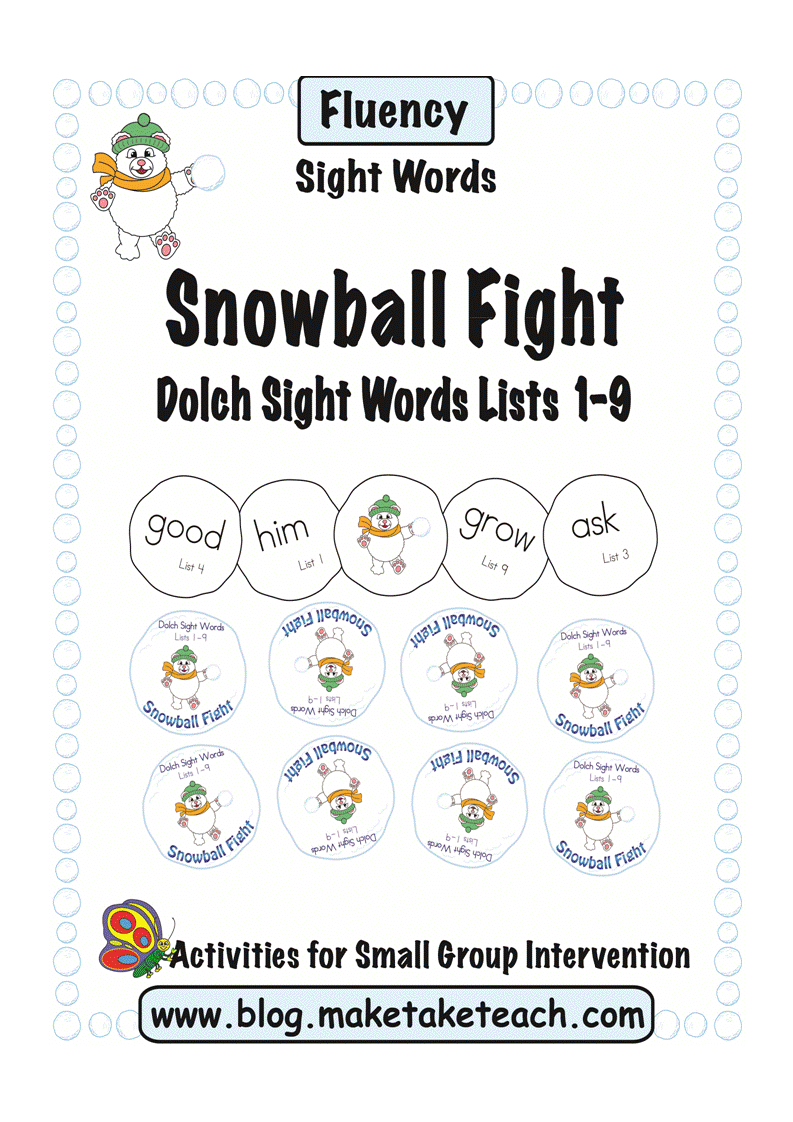 Click Here To Download Snowball Fight From My Tpt Store
