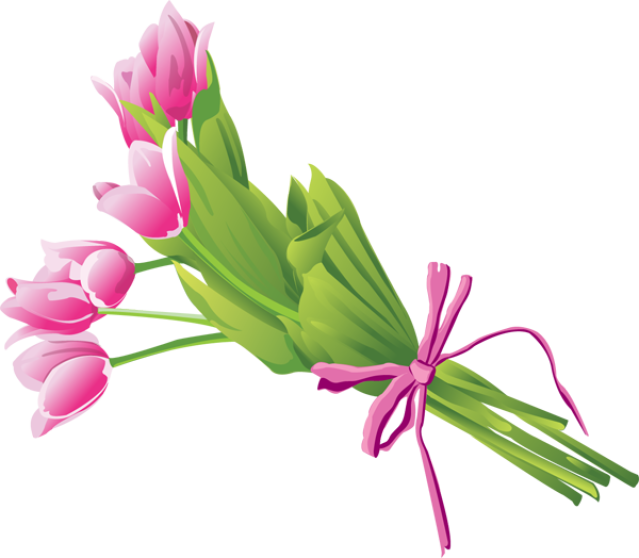 Clip Art Of A Bouquet Of Tulips     Dixie Allan