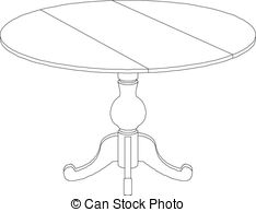Coffee Table Clipart Vector Graphics  3944 Coffee Table Eps Clip  