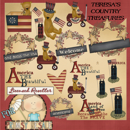 Country Americana 1 Clipart