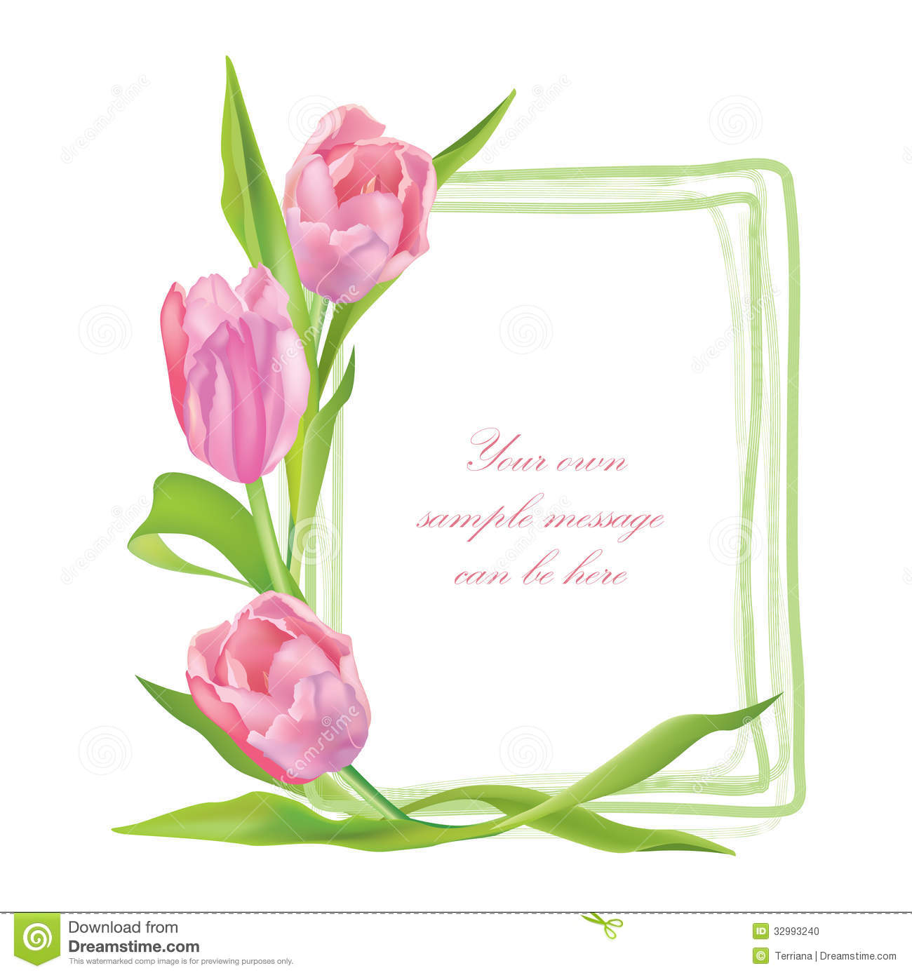 Flower Bouquet  Tulips Flowers Bouquet Isolated On White Background 