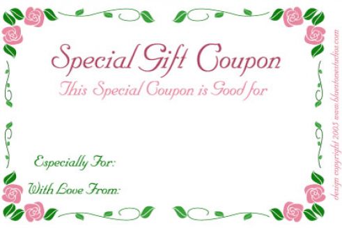 Free Printable Gift Certificates Pictures 3