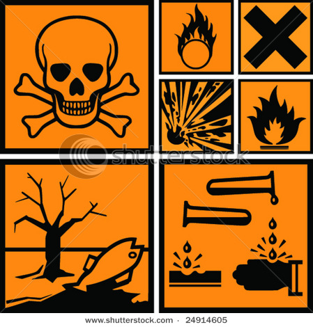 Hazardous Waste Explosives And Other Hazardous Materials   Vector