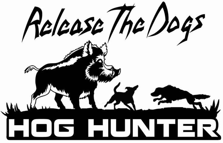 Hog Hunting Decalhog Hunterhog Doggingboar Hunterferal Pigbay