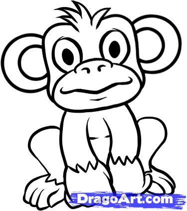 How To Draw A Realistic Monkey Draw Real Monkey Step By Step    
