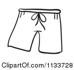 Jean Shorts Clip Art Black And White Cartoon Of Black And White