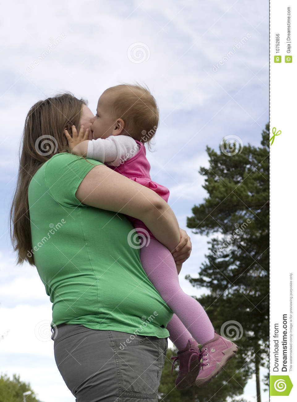 Mother Hugging Daughter Royalty Free Stock Image   Image  10752856