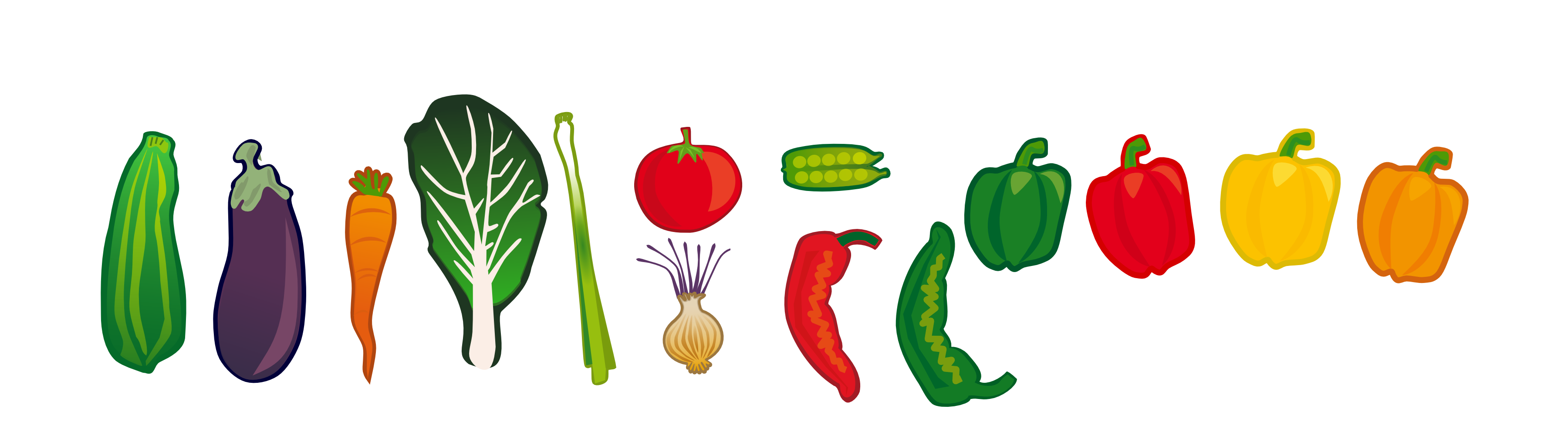 Onlinelabels Clip Art   Vegetables Set