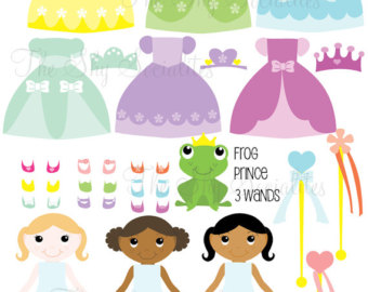 Princess Dress Clipartpopular Items For Princess Clipart On Etsy