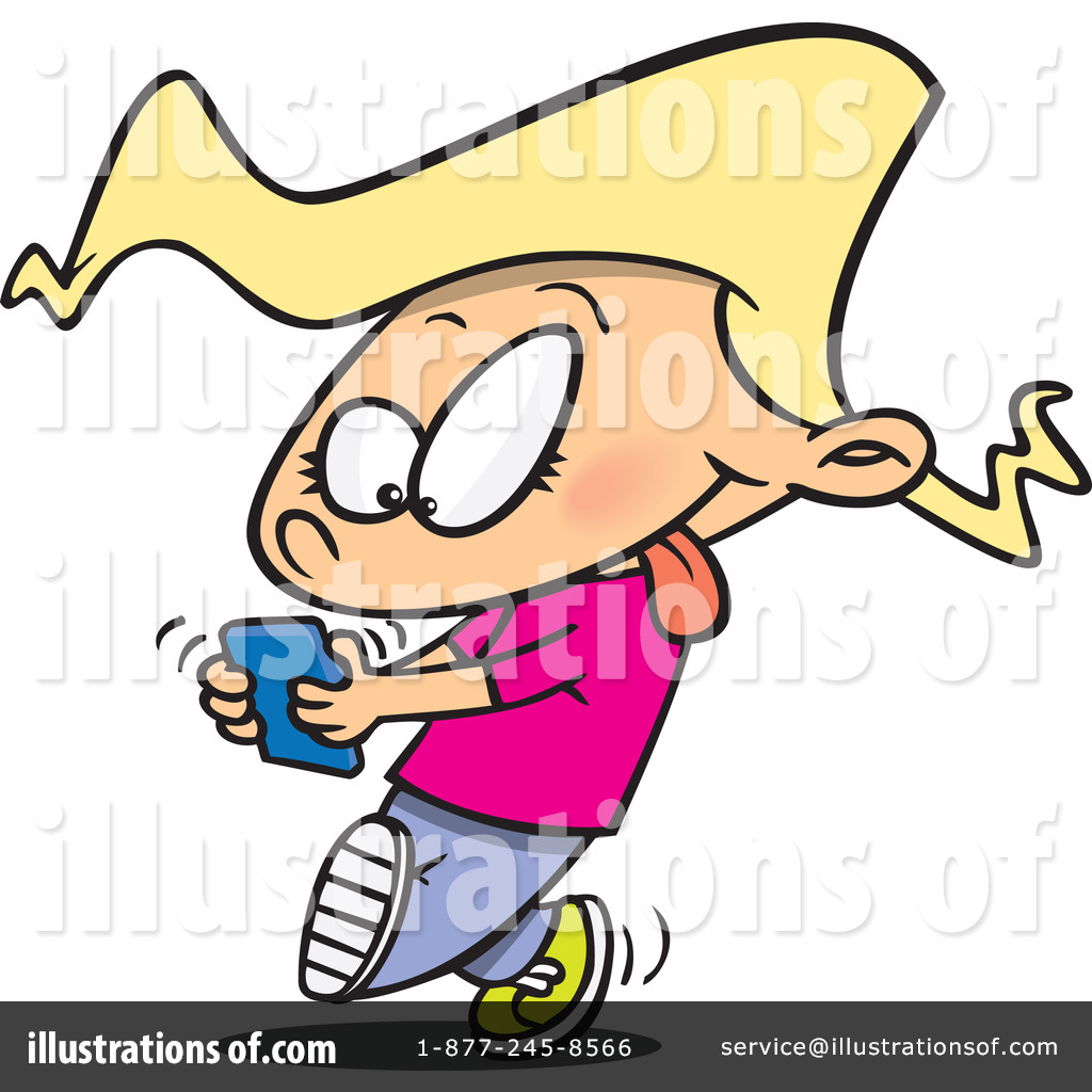 Royalty Free  Rf  Texting Clipart Illustration By Ron Leishman   Stock
