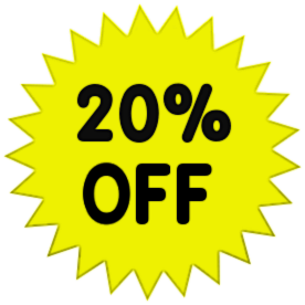      Sale Promo Percent Off Yellow 20 Percent Off Solid Yellow Png Html