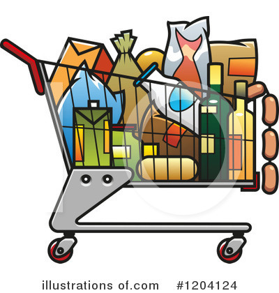 Shopping Cart Clipart  1204124 By Seamartini Graphics   Royalty    
