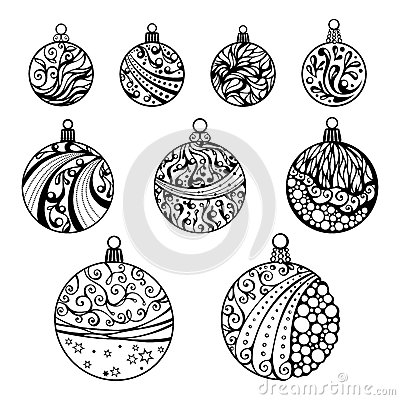 Similar Galleries  Christmas Ornament Clipart Black And White