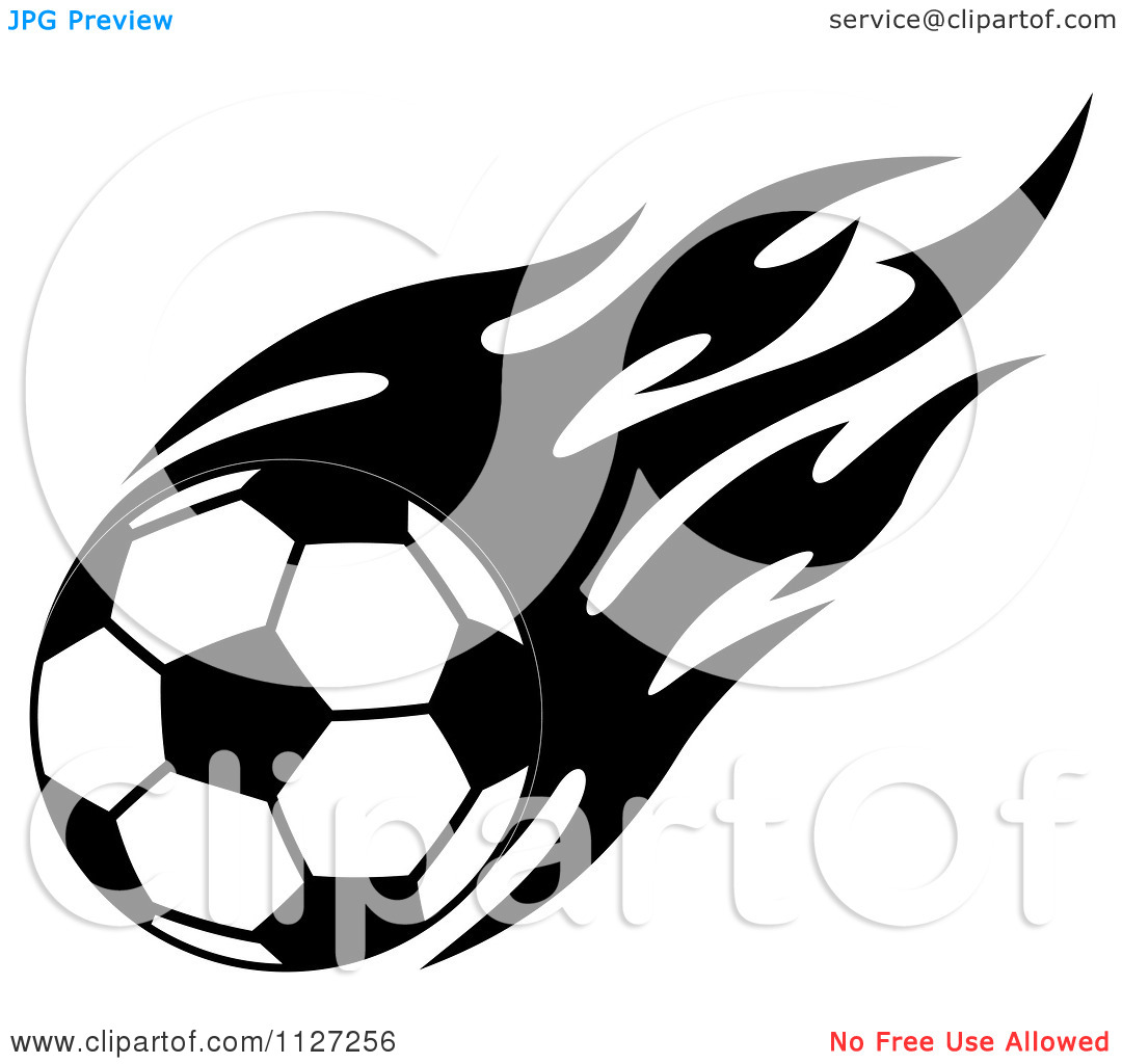 Soccer Ball Clipart Black And White Clipart Of A Black And White    