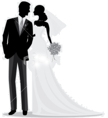 Stock Illustration 15668297 Romantic Bride And Groom Silhouette Png