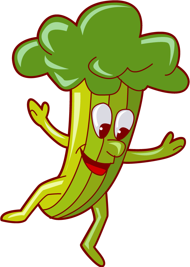 This Is A Cartoon Image Of A Smiling Stalk Of Celery  The Celery Stalk    