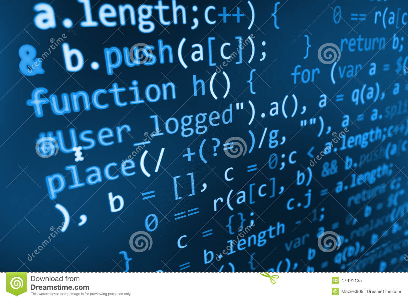     Abstract Screen Of Software Developer  Stock Photo   Image  47491135