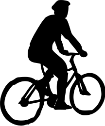 Bicycle Rider Sillouette   Http   Www Wpclipart Com Recreation Cycling