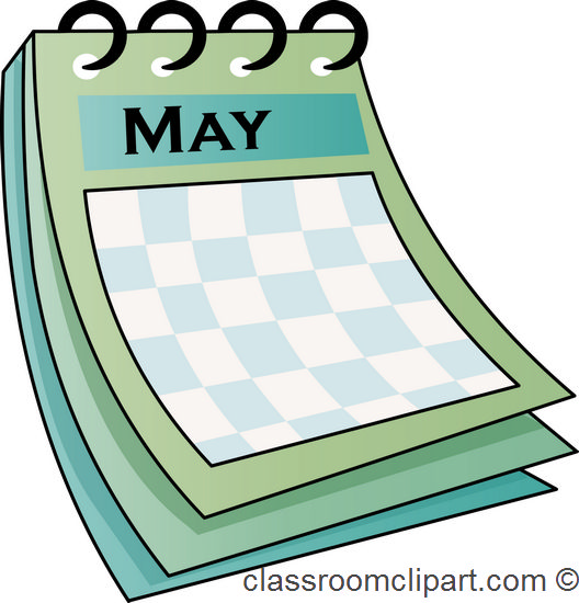 Calendar   May Calendar 712   Classroom Clipart