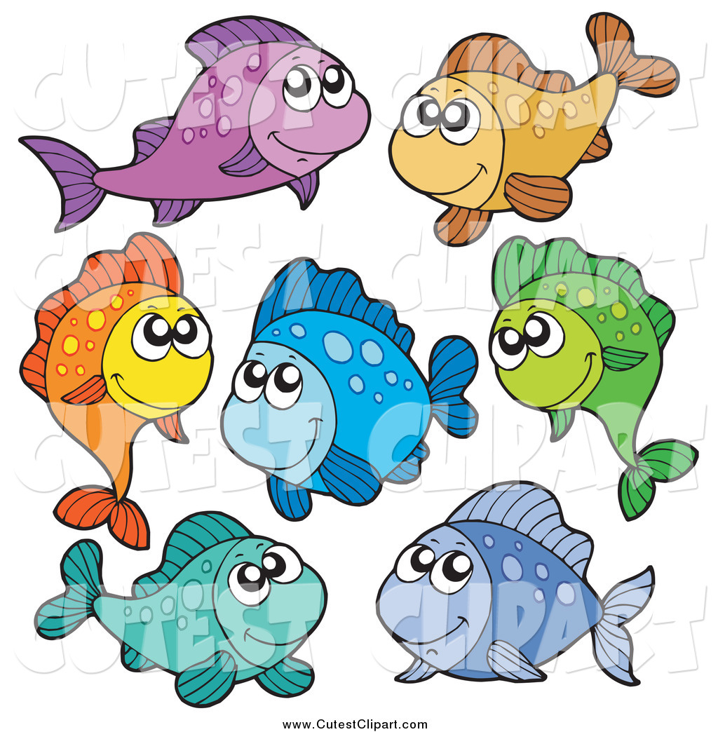 Clip Art Of Colorful Tropical Fish Cute Clip Art Visekart