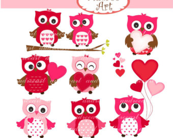 Clip Art Valentine   Love Owls Valentine S Day Clip Art Wedding Clip    
