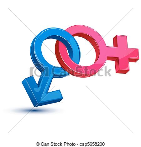 Clipart Of Male Female Sex Symbol   Illustration Of Male And Female