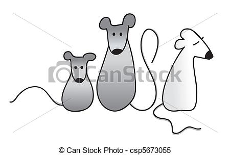 Clipart Vector Of Rat And Mouse Animation   Funny Drawing Of Rat And    