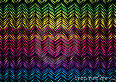 Colorful Rainbow Zig Zag Effect Ideal As A Desktop Or Background