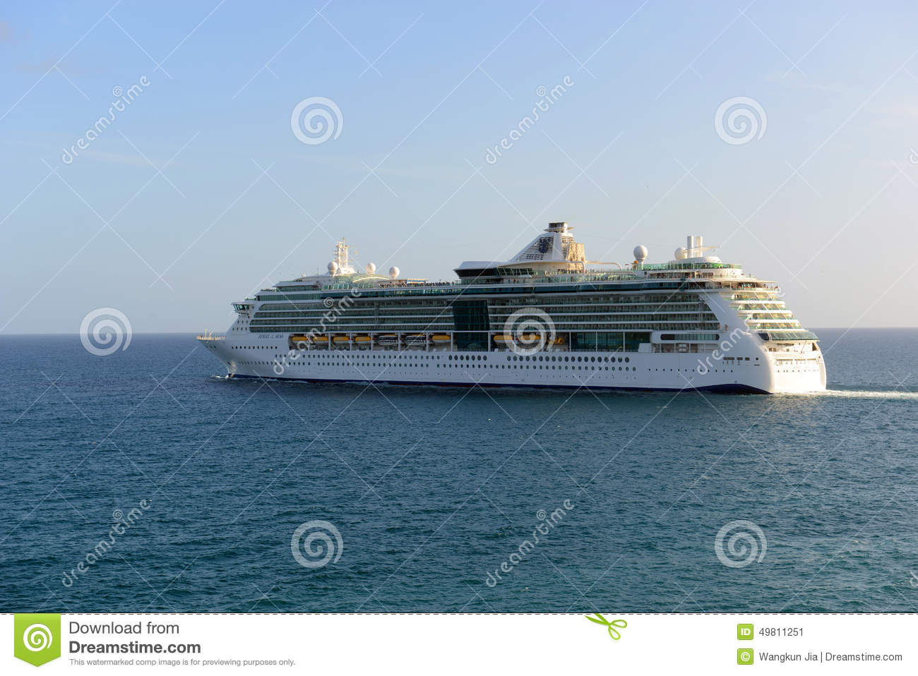 Cruise Ship Jewel Of The Seas In Saint Thomas Editorial Photo