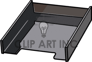 Desk Tray Trays Bin Bins Letter Bos0114 Gif Clip Art Business Supplies