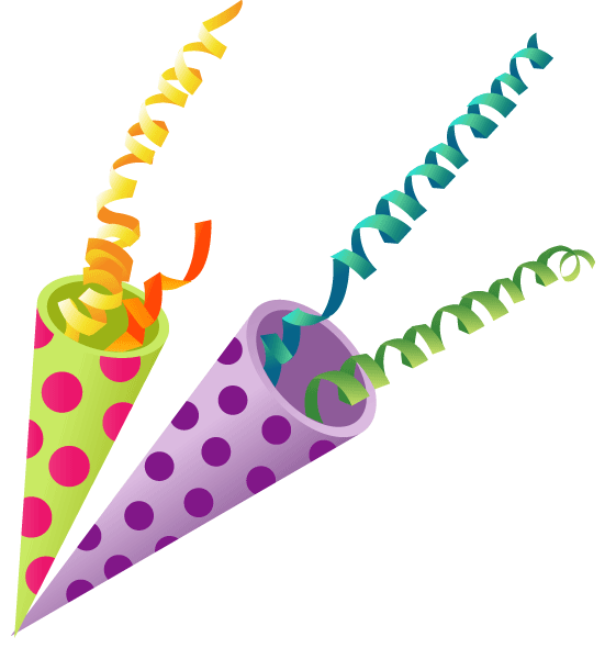 Free Party Clipart Birthday Cake Balloons And Confetti Clip Art