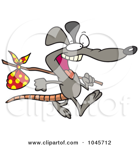 Free  Rf  Clip Art Illustration Of A Cartoon Pack Rat By Ron Leishman