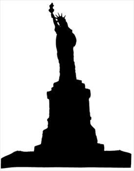 Free Statue Of Liberty Silhouette Clipart   Free Clipart Graphics