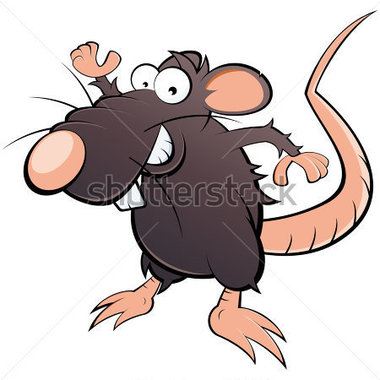Funny Cartoon Rat Stock Vector   Clipart Me