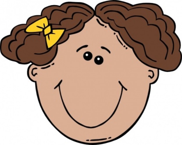 Girl Cousin Clipart Girl Face Cartoon Clip 