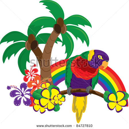 Hawaiian Palm Trees Clip Art