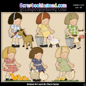 Olivia And Friends Petting Zoo Clipart Graphic Collection    0 67