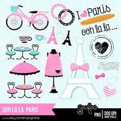 Ooh La La Paris Digital Clipart Paris Clipart Paris By Grafos