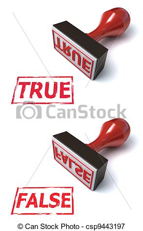 Picture Of Stamp True False 3d Illustration Csp9443197   Search Stock
