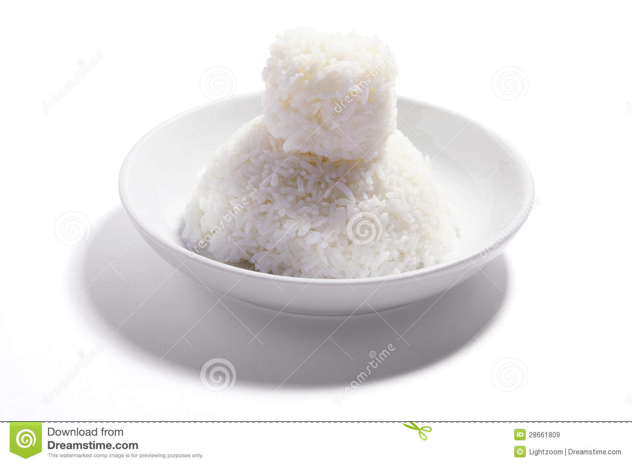 Rice On Plate Royalty Free Stock Images   Image  28661809