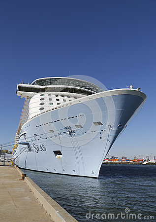  Royal Caribbean Cruise Ship Quantum Seas Docked Cape Liberty Cruise    