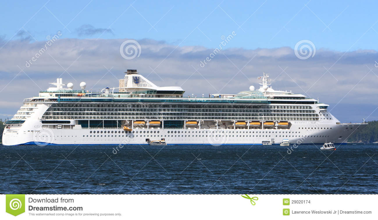 Royal Caribbean Radiance Of The Seas Cruise Ship In Alaska Editorial    