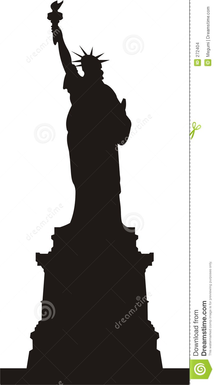 Statue Of Liberty Silhouette Stock Images   Image  272404