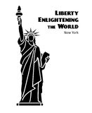 Statue Of Liberty Vector Black Isolated Silhouette Royalty Free Stock
