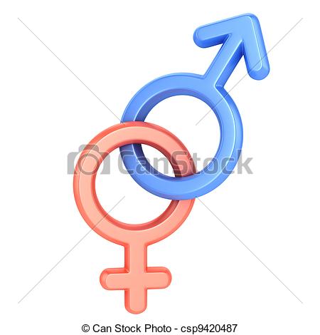 Stock Illustration   Male And Female Sex Symbols   Stock Illustration